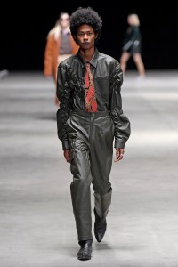 Model on the catwalk
