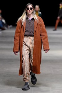 Model on the catwalk