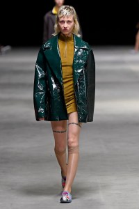 Model on the catwalk