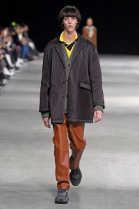 Model on the catwalk