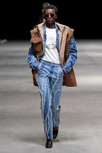 Model on the catwalk