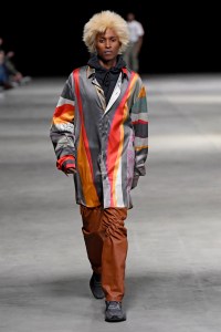 Model on the catwalk