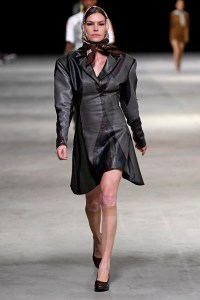 Model on the catwalk