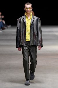 Model on the catwalk