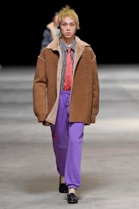 Model on the catwalk