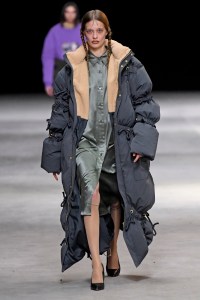 Model on the catwalk