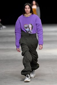 Model on the catwalk