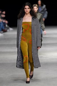 Model on the catwalk