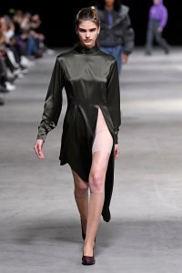 Model on the catwalk