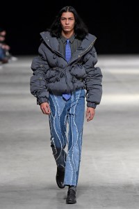 Model on the catwalk