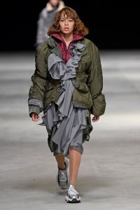 Model on the catwalk