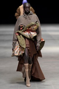 Model on the catwalk