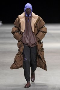 Model on the catwalk