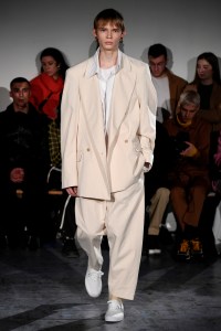 Model on the catwalk