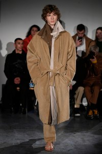 Model on the catwalk