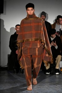 Model on the catwalk