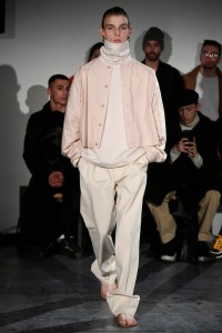 Model on the catwalk