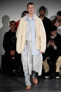 Model on the catwalk