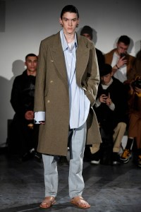 Model on the catwalk