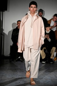 Model on the catwalk
