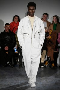 Model on the catwalk