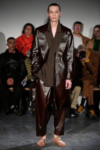 Model on the catwalk