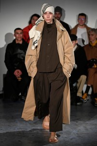 Model on the catwalk