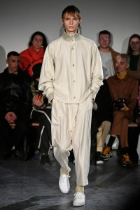 Model on the catwalk