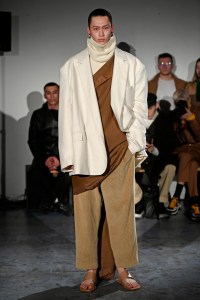 Model on the catwalk