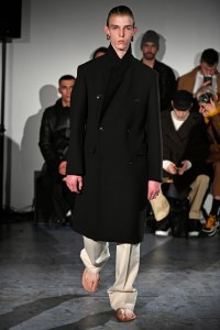 Model on the catwalk