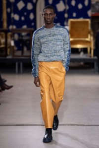 Model on the catwalk
