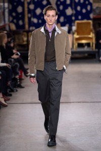Model on the catwalk