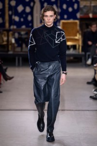 Model on the catwalk
