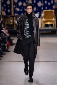 Model on the catwalk