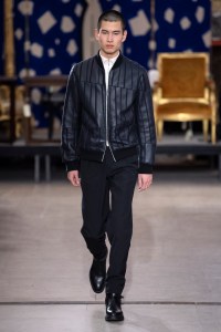 Model on the catwalk