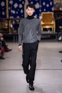 Model on the catwalk