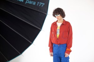 Heron Preston shooting looks for his fall men’s show.