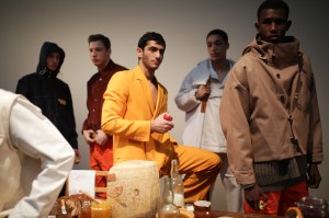 Backstage at Jacquemus men's fall 2019