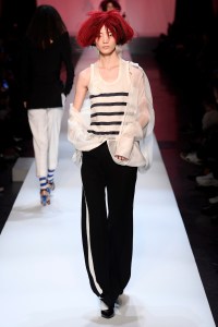 Model on the catwalk