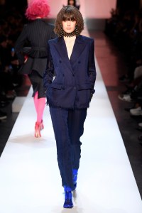 Model on the catwalk