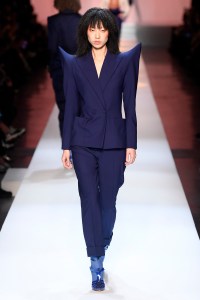 Model on the catwalk