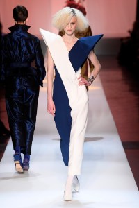 Model on the catwalk