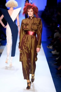 Model on the catwalk