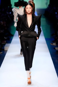 Model on the catwalk