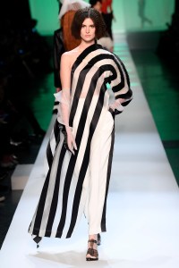 Model on the catwalk