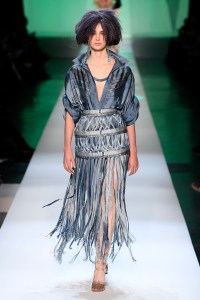 Model on the catwalk