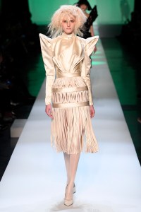 Model on the catwalk