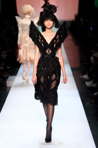 Model on the catwalk