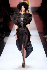 Model on the catwalk