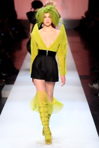 Model on the catwalk